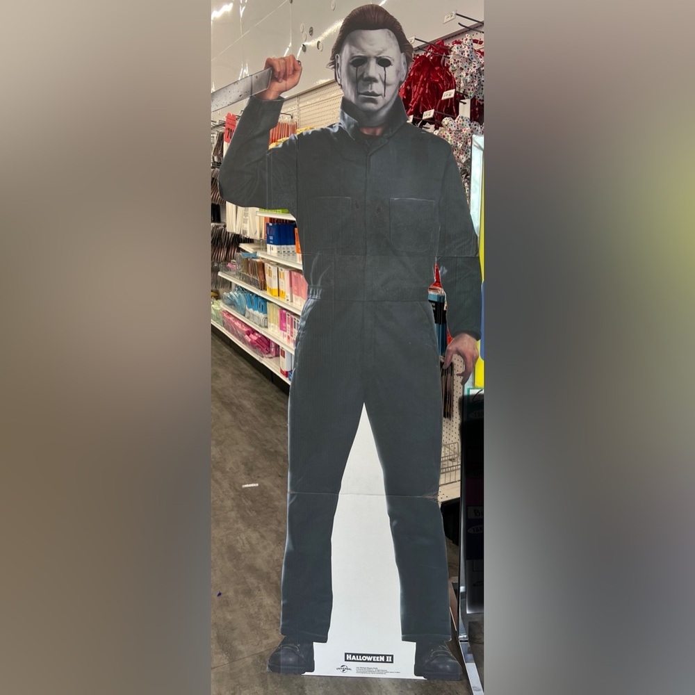 Michael myers Halloween stand up life size-NEW
